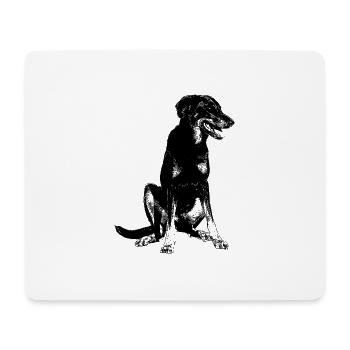 Beauceron French Shepherd - Mouse Pad (horizontal) - white - Front