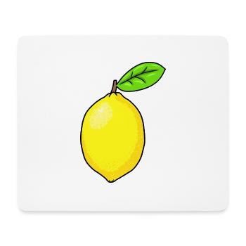 Zitrone sauer Emotion Gefühle Frucht Zitronen - Mousepad (Querformat) - Weiß - Vorne