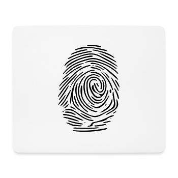 Biologie Vector Fingerabdruck - Mousepad (Querformat) - Weiß - Vorne