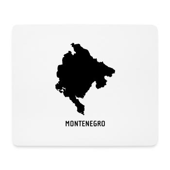 Montenegro - Landkarte Map - Mousepad (Querformat) - Weiß - Vorne