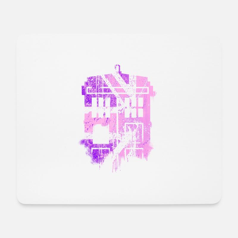tardis pink - Mouse Pad (horizontal) - white