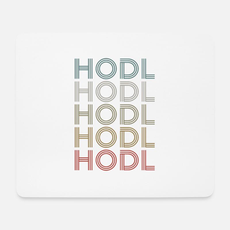 HODL - Mousepad (Querformat) - Weiß