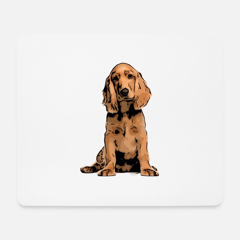 Cocker Spaniel Pet Design - Mouse Pad (horizontal) - white