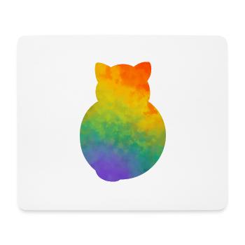 Pride Kitty - Mouse Pad (horizontal) - white - Front
