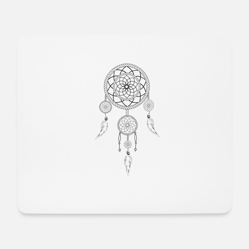 Traumfänger - Mousepad (Querformat) - Weiß