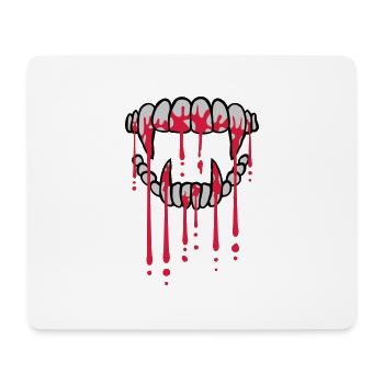 Blood drops vampire - Mouse Pad (horizontal) - white - Front