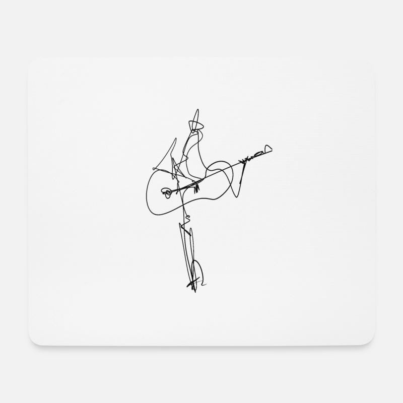 Guitar - Mouse Pad (horizontal) - white