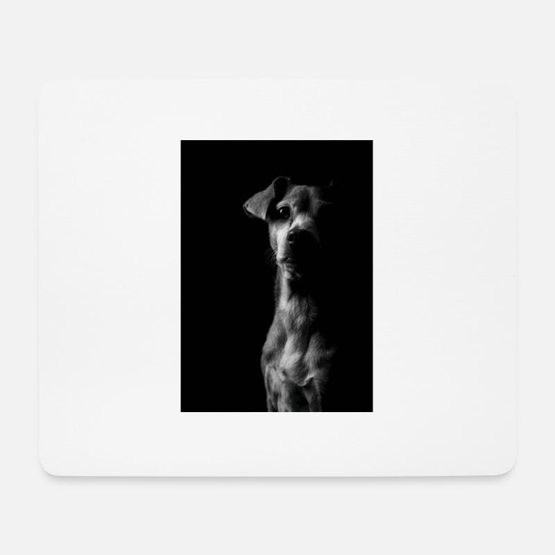Hunde Portrait - Mousepad (Querformat) - Weiß