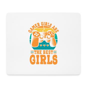 gamer girls are the best girls - Mousepad (Querformat) - Weiß - Vorne