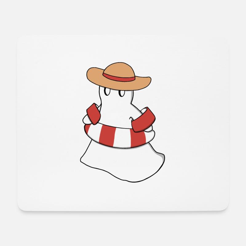 Fridolin im Sommerurlaub - Mousepad (Querformat) - Weiß