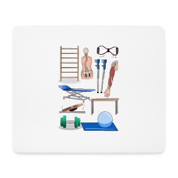Physiotherapy - Mouse Pad (horizontal) - white - Front