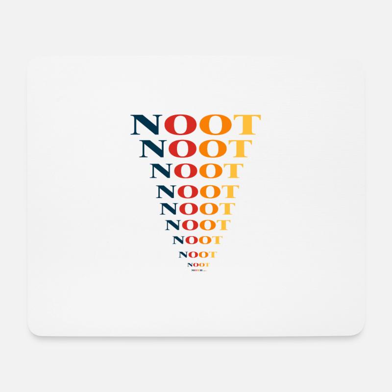 Noot Noot moth... - Mousepad (Querformat) - Weiß