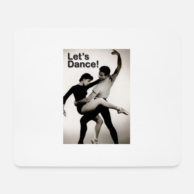 Let's Dance - Mousepad (Querformat) - Weiß