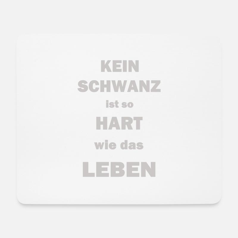 Kein ____ ist so hart Farbänderung möglich - Mousepad (Querformat) - Weiß