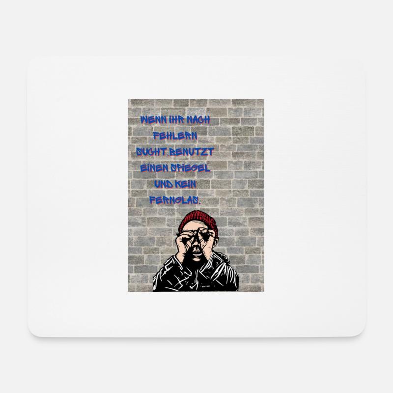 Fehler - Mousepad (Querformat) - Weiß