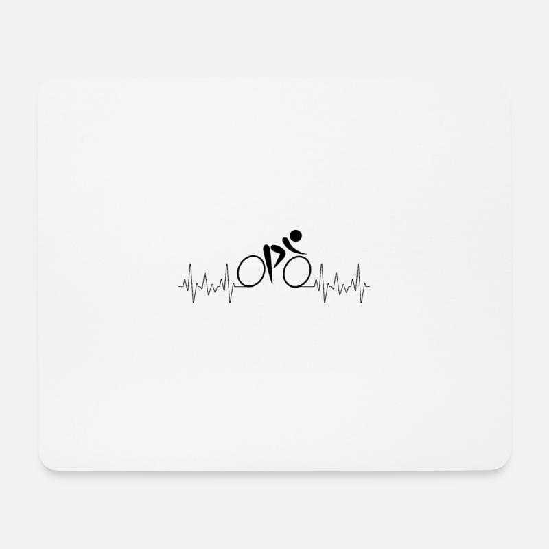 Rennrad - Mousepad (Querformat) - Weiß