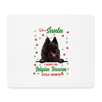 Belgische Tervuren Hund Weihnachten Hunderasse - Mousepad (Querformat) - Weiß - Vorne