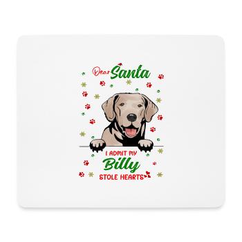 Billy Hund Weihnachten Hunderasse - Mousepad (Querformat) - Weiß - Vorne