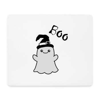 Drôle de fantôme Boo - Tapis de souris (format paysage) - blanc - Devant