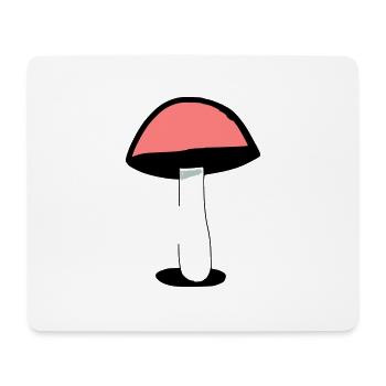Mushroom Mushrooms Poisonous Mushrooms Mycology Earthy Vector 3 - Mouse Pad (horizontal) - white - Front