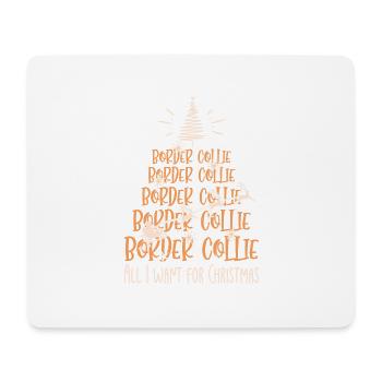 Border Collie Hund Weihnachten Hunderasse - Mousepad (Querformat) - Weiß - Vorne