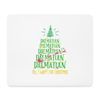 Dalmatiner Hund Weihnachten Hunderasse - Mousepad (Querformat) - Weiß - Vorne