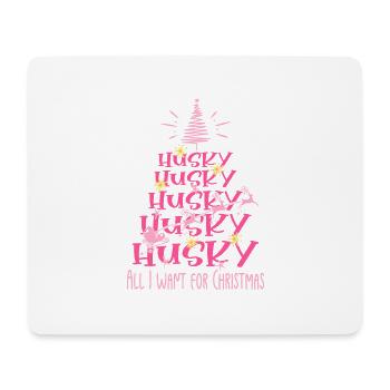 Husky Hund Weihnachten Hunderasse - Mousepad (Querformat) - Weiß - Vorne