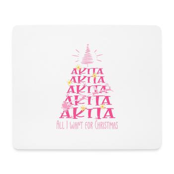 Akita Hund Weihnachten Hunderasse - Mousepad (Querformat) - Weiß - Vorne