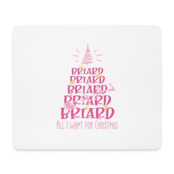 Briard Hund Weihnachten Hunderasse - Mousepad (Querformat) - Weiß - Vorne