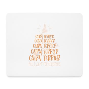 Cairn Terrier Hund Weihnachten Hunderasse - Mousepad (Querformat) - Weiß - Vorne