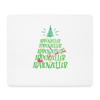 Appenzeller Hund Weihnachten Hunderasse - Mousepad (Querformat) - Weiß - Vorne