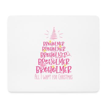 Broholmer Hund Weihnachten Hunderasse - Mousepad (Querformat) - Weiß - Vorne