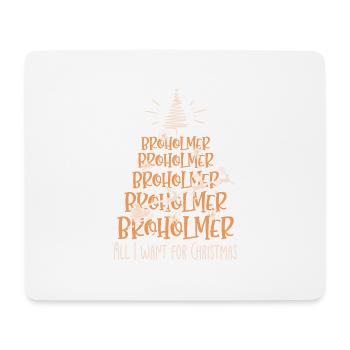 Broholmer Hund Weihnachten Hunderasse - Mousepad (Querformat) - Weiß - Vorne