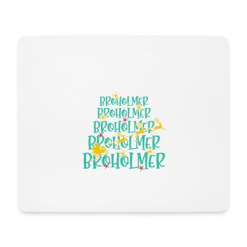 Broholmer Hund Weihnachten Hunderasse - Mousepad (Querformat) - Weiß - Vorne