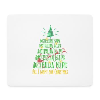 Australischer Kelpie Hund Weihnachten Hunderasse - Mousepad (Querformat) - Weiß - Vorne