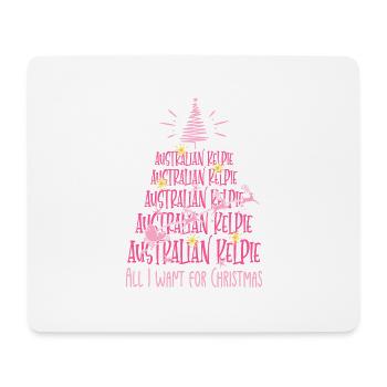 Australischer Kelpie Hund Weihnachten Hunderasse - Mousepad (Querformat) - Weiß - Vorne