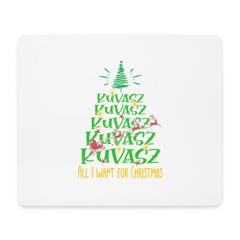 Kuvasz Hund Weihnachten Hunderasse - Mousepad (Querformat) - Weiß - Vorne