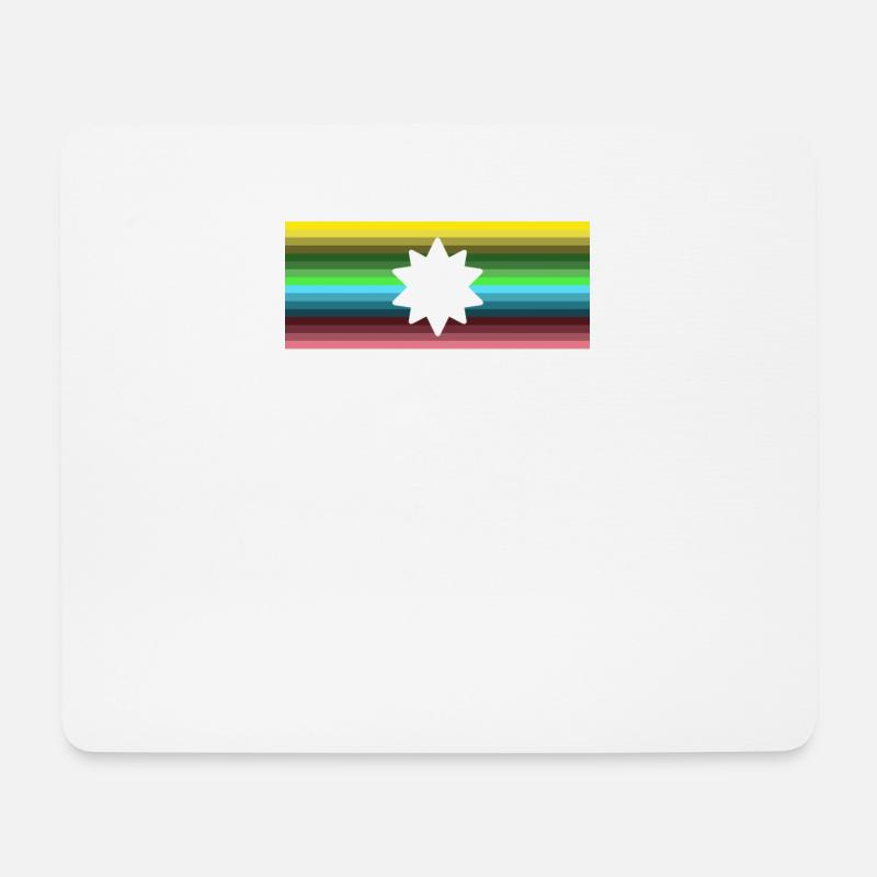 Flagge - Mousepad (Querformat) - Weiß