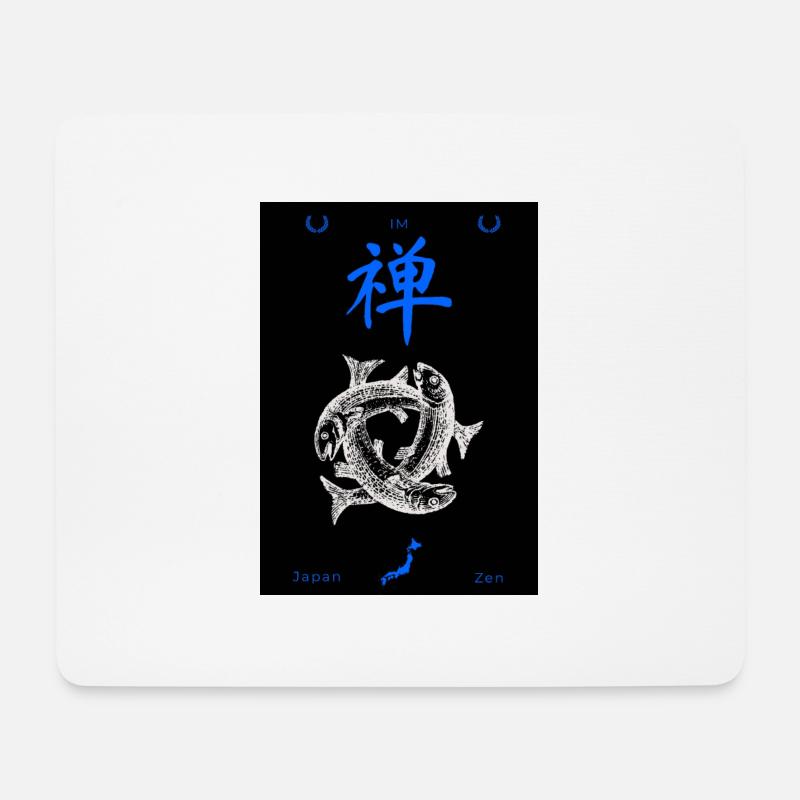 Japanisch - Mousepad (Querformat) - Weiß