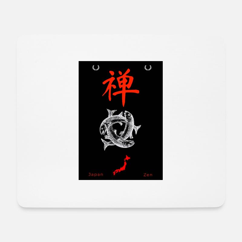 Japanisch - Mousepad (Querformat) - Weiß