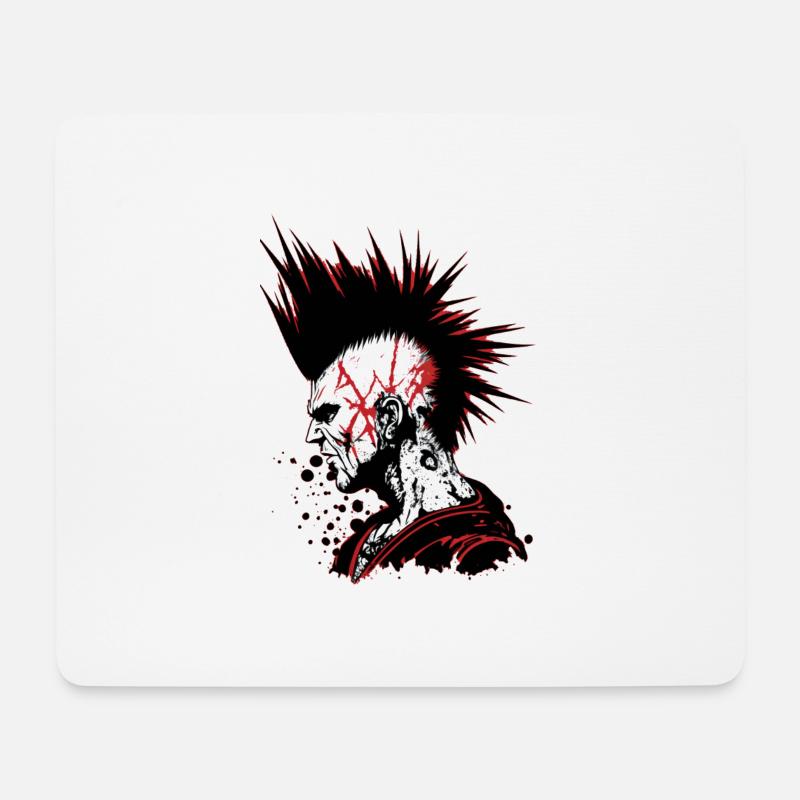Punk ist nicht tot - Mousepad (Querformat) - Weiß