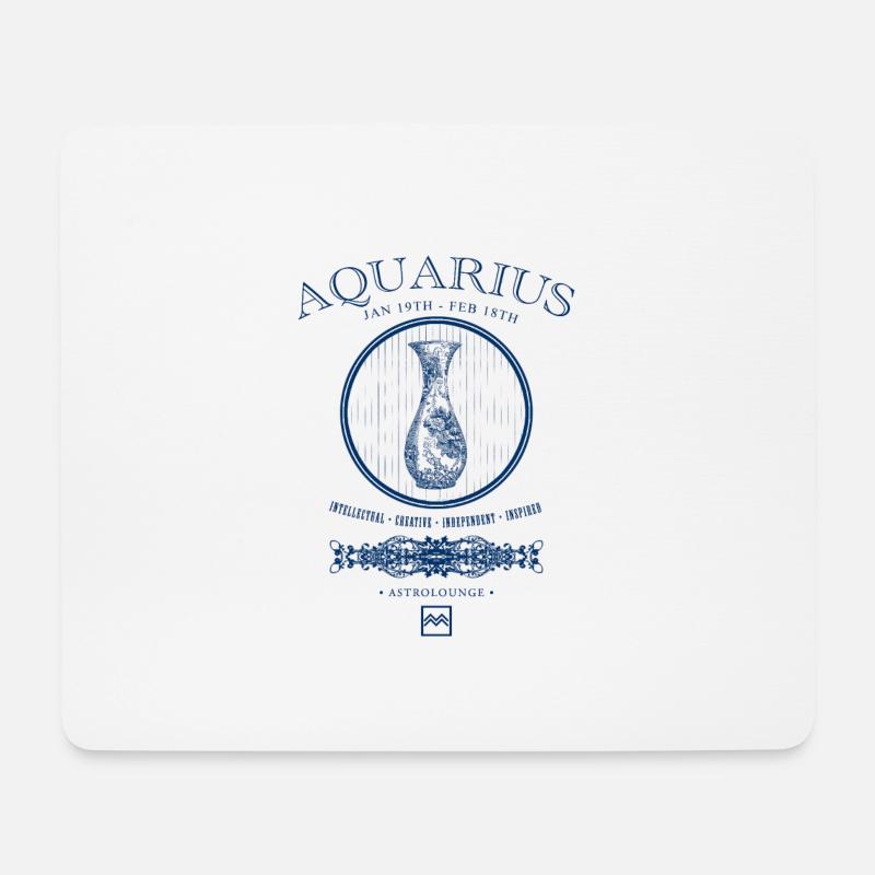 Wassermann - Mousepad (Querformat) - Weiß