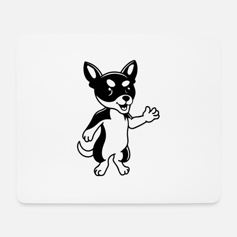 DOG CAT PET - Mousepad (Querformat) - Weiß