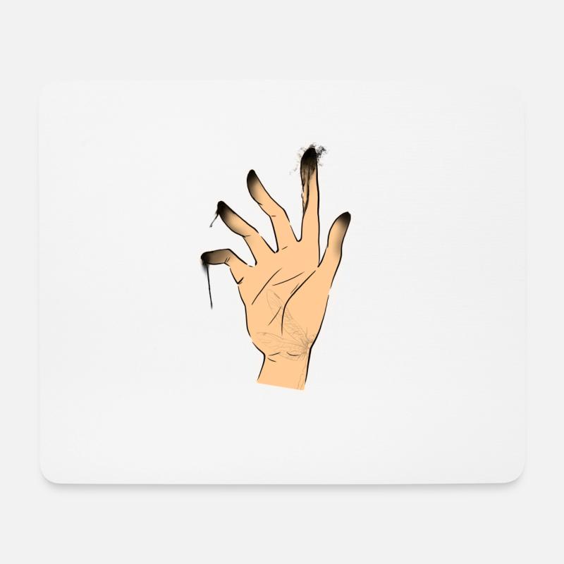 Hand - Mouse Pad (horizontal) - white