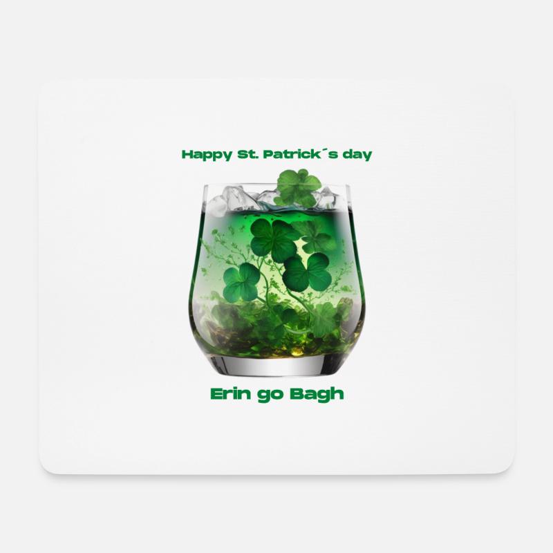 Happy St. Patrick´s Day - Mousepad (Querformat) - Weiß