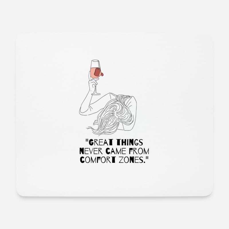 Inspiring Woman - Mousepad (Querformat) - Weiß