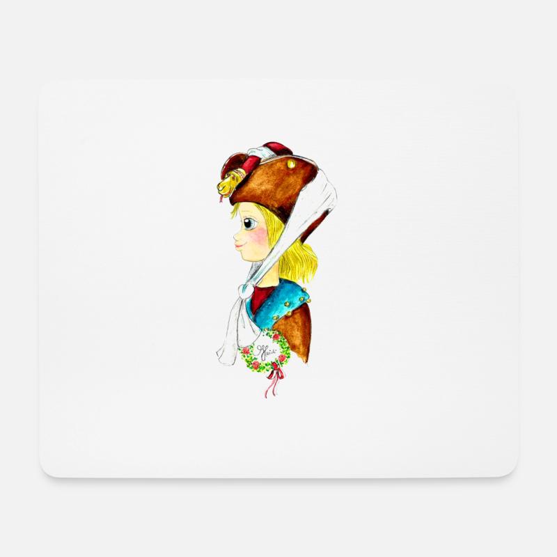 Moriskentaenzer - Mousepad (Querformat) - Weiß