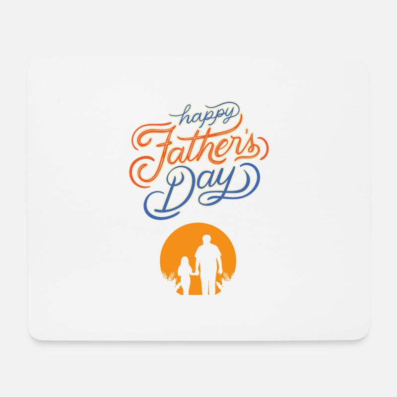 Alles Gute zum Vatertag, Papas Mädchen - Mousepad (Querformat) - Weiß