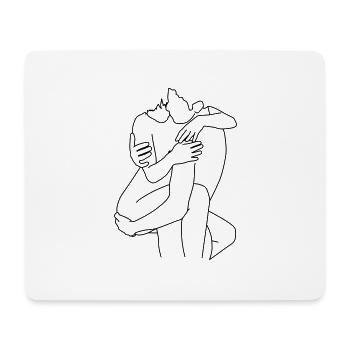 paar 2 - Mousepad (Querformat) - Weiß - Vorne