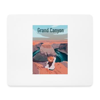 Grand canyon - Tapis de souris (format paysage) - blanc - Devant